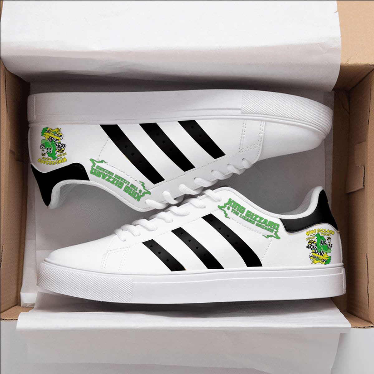 King Gizzard & The Lizard Wizard Stan Smith Shoes 1 King Gizzard & The Lizard Wizard Stan Smith Shoes