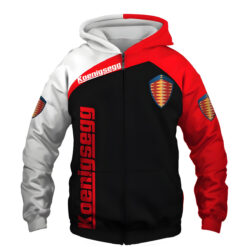 Koenigsegg Hoodie Zip Hoodie 3D