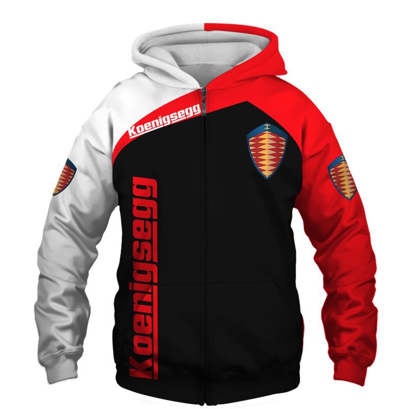 Koenigsegg Hoodie Zip Hoodie 3D 1 Koenigsegg Hoodie Zip Hoodie 3D