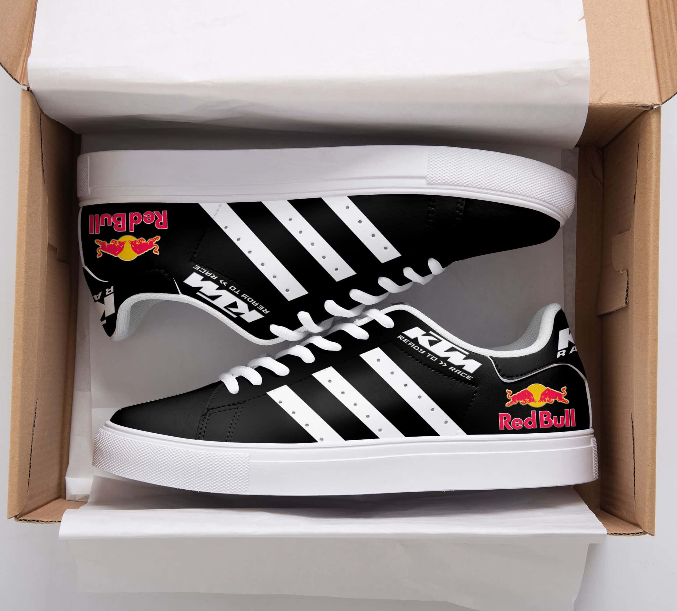 Ktm Red Bull Black Stan Smith Shoes 1 Ktm Red Bull Black Stan Smith Shoes