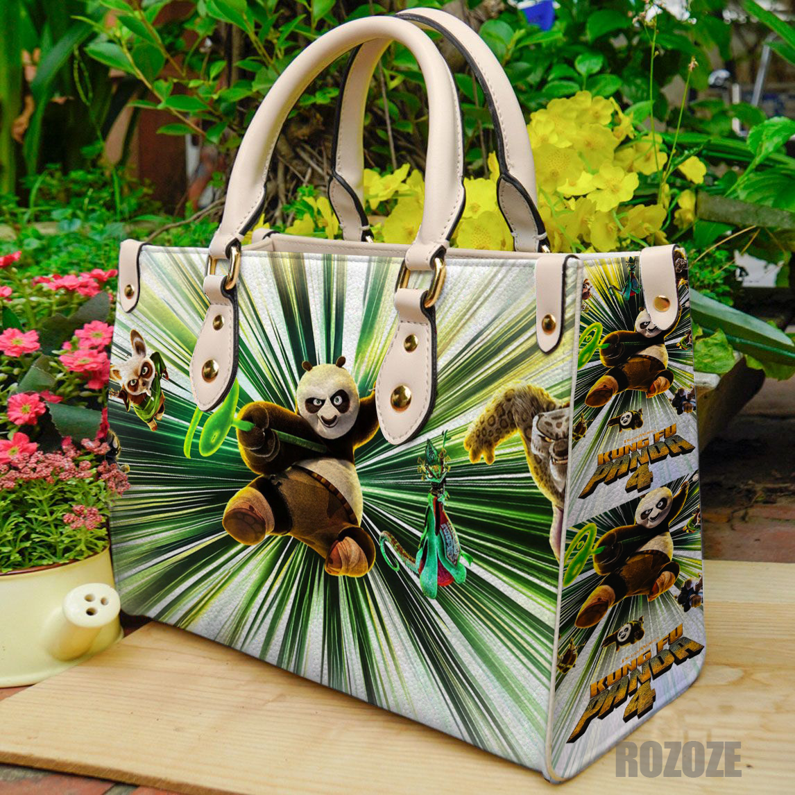 Kung Fu Panda Leather Handbag 1 Kung Fu Panda Leather Handbag