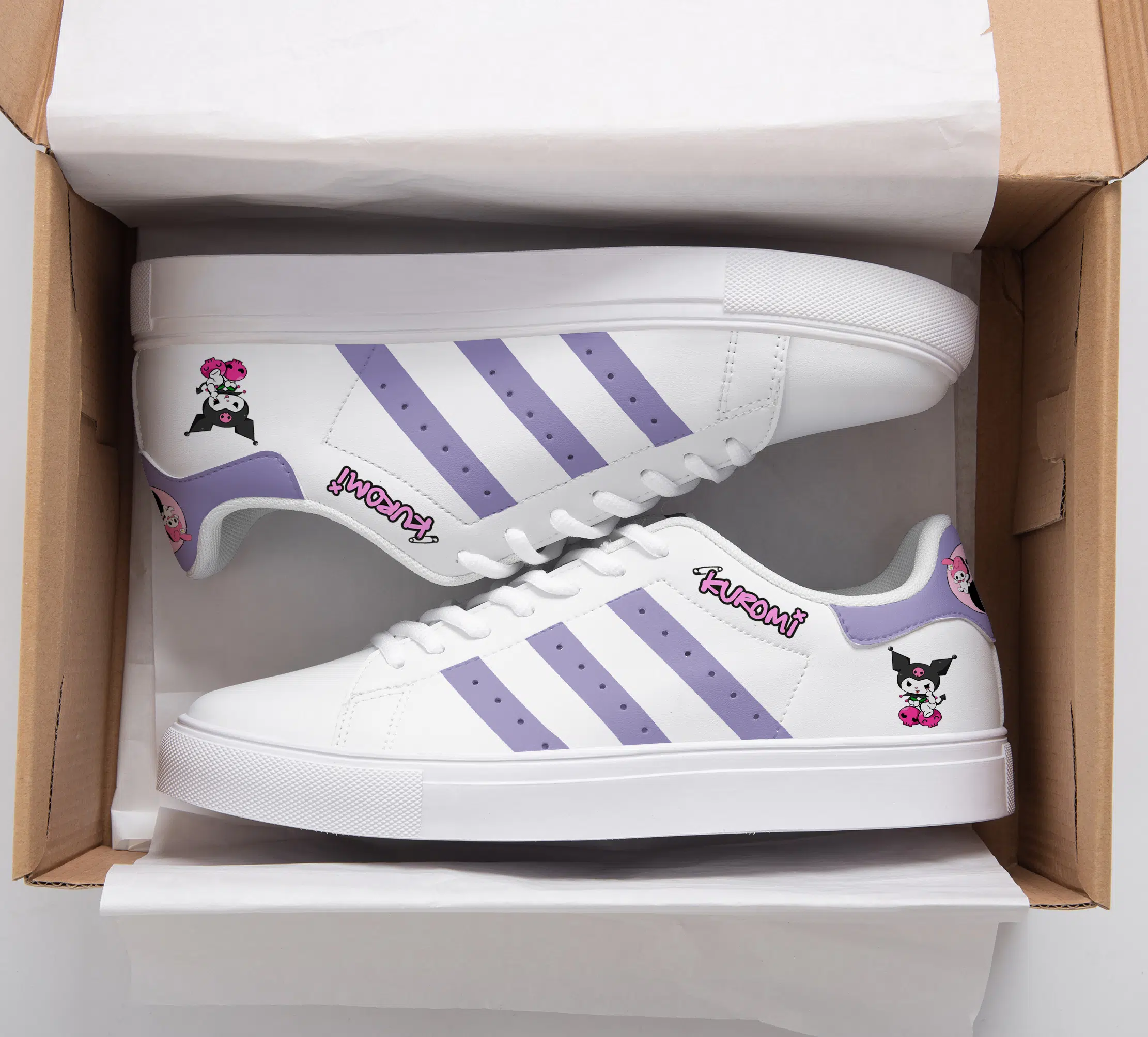 Kuromi Stan Smith Shoes 1 Kuromi Stan Smith Shoes