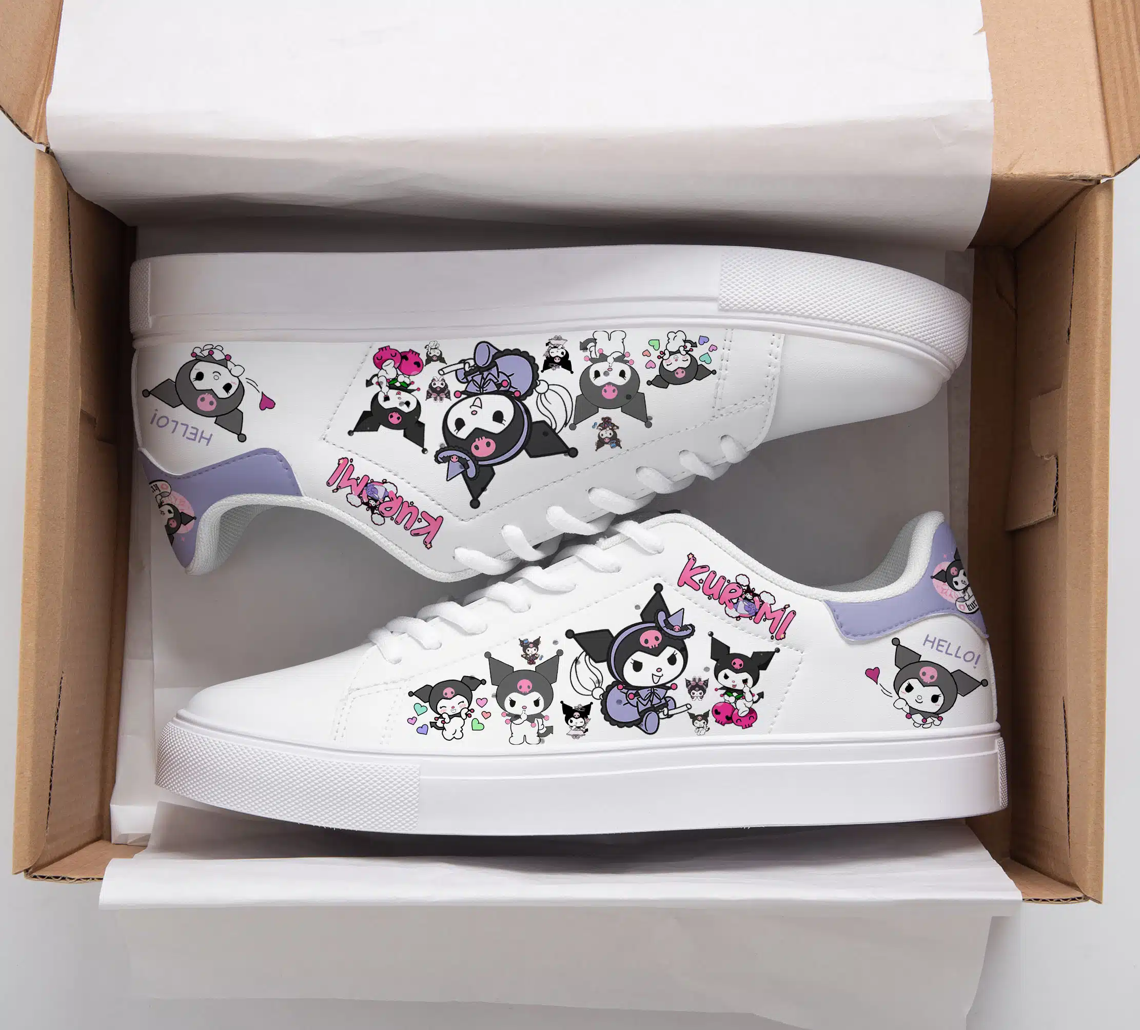 Kuromi Stan Smith Shoes 1 Kuromi Stan Smith Shoes