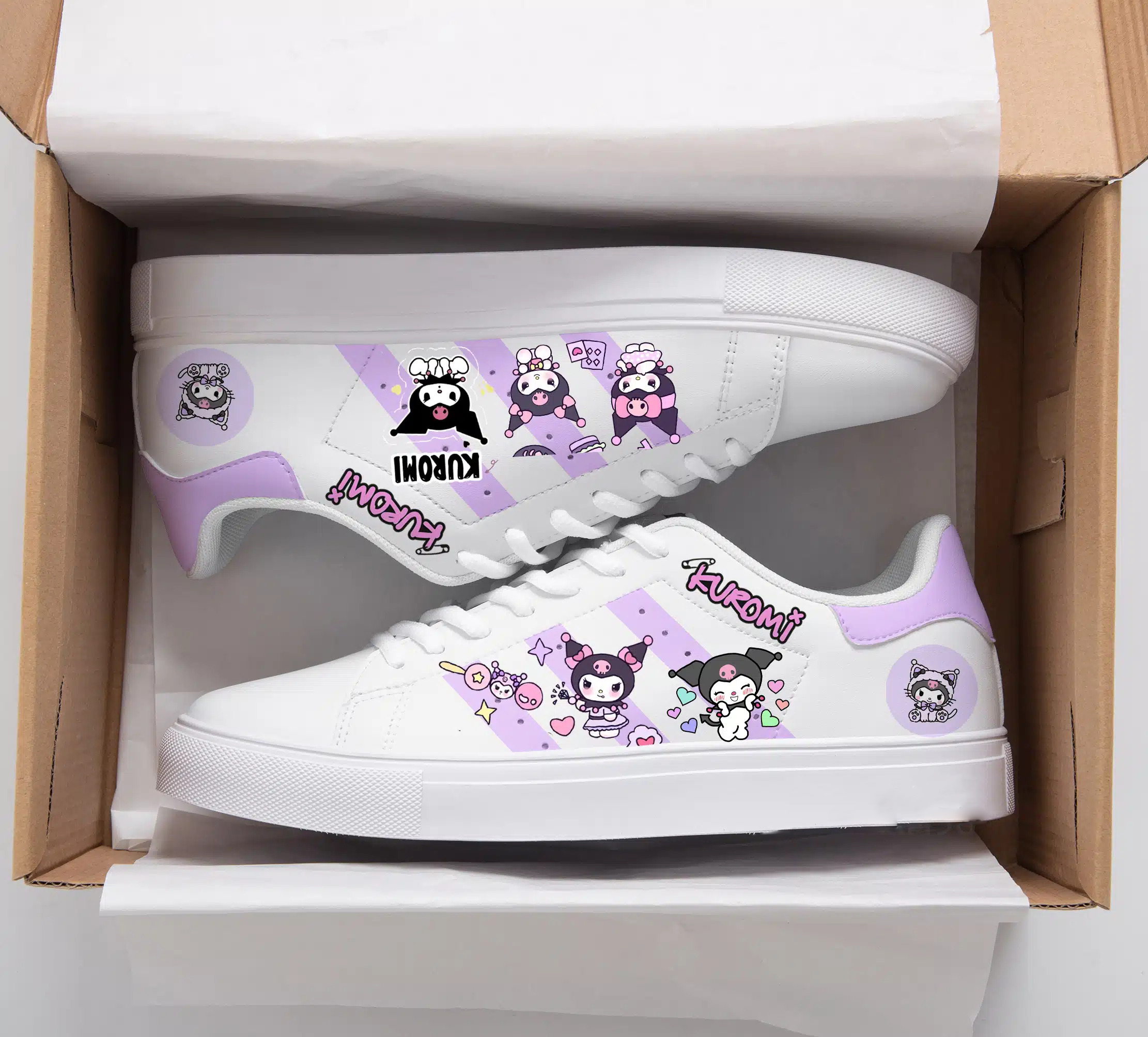 Kuromi Stan Smith Shoes 1 Kuromi Stan Smith Shoes