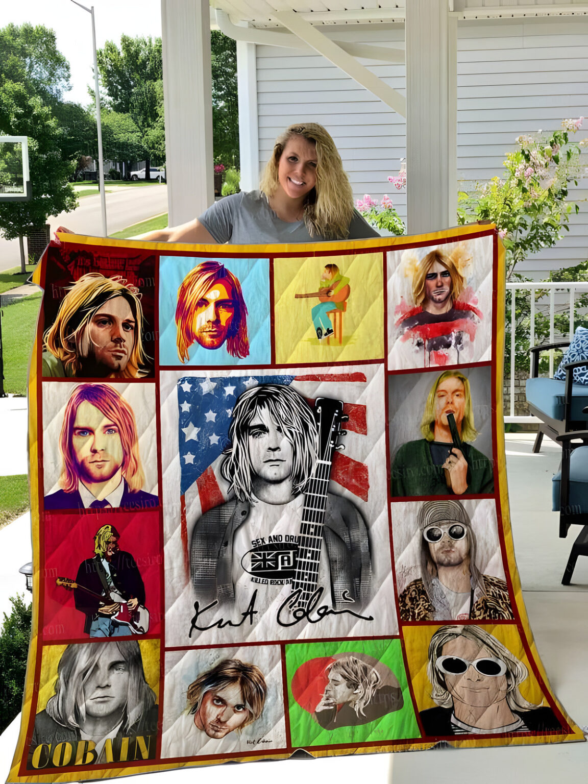 Kurt Cobain Blanket 1 Kurt Cobain Blanket