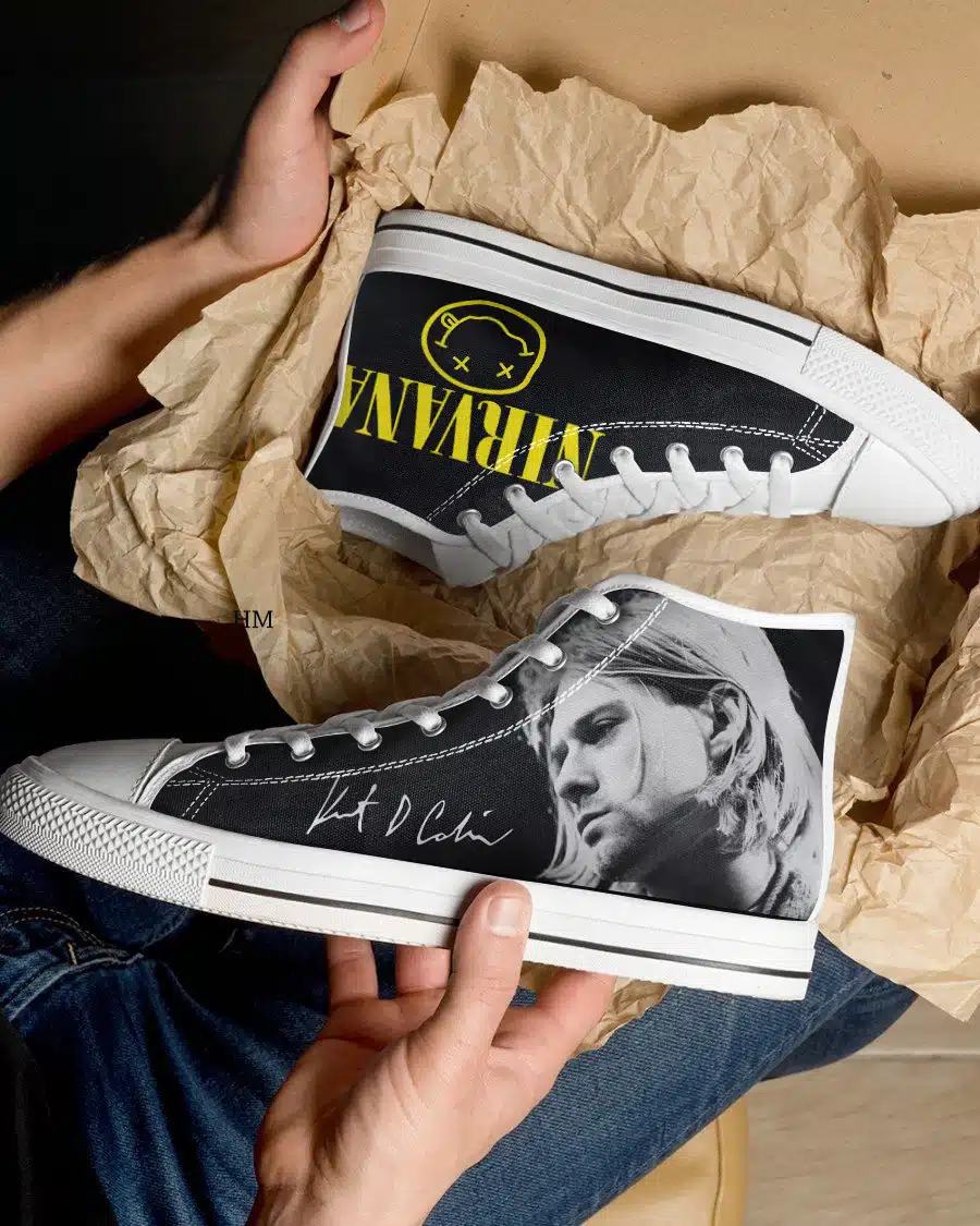 Kurt Cobain Lover High Top Shoes 1 Kurt Cobain Lover High Top Shoes