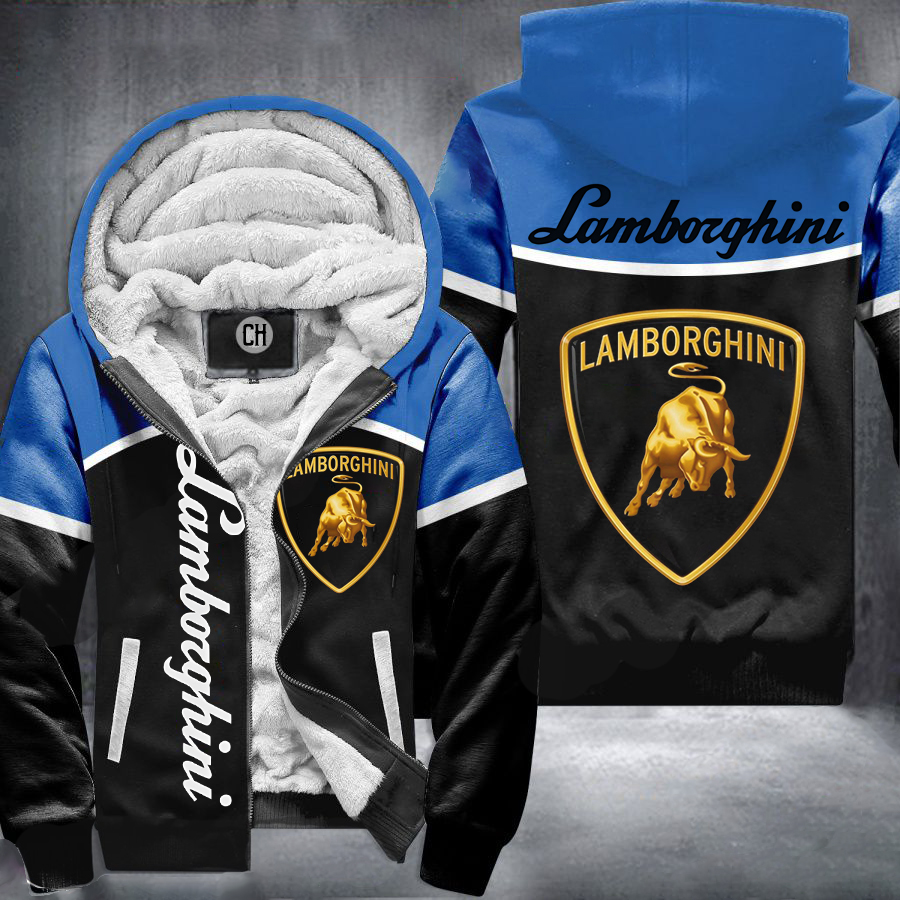 Lamborghini Blue Fleece Jacket 1 Lamborghini Blue Fleece Jacket