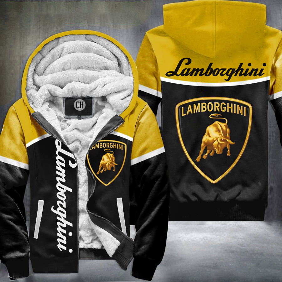 Lamborghini Yellow Fleece Jacket 1 Lamborghini Yellow Fleece Jacket