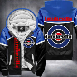 Lambretta Blue Fleece Jacket 3D