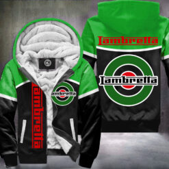 Lambretta Green Fleece Jacket 3D