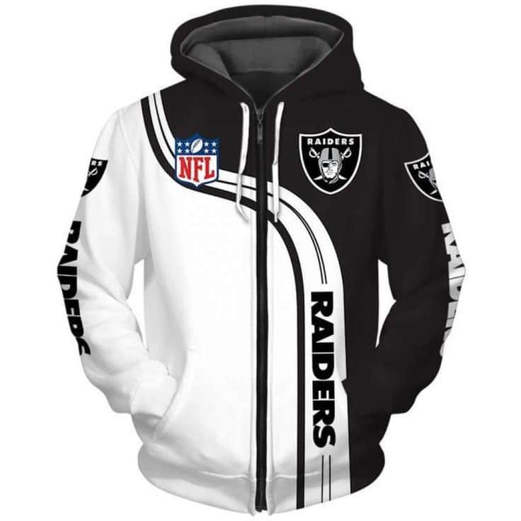 Las Vegas Raiders 2 Hoodie Zip Hoodie 3D 1 Las Vegas Raiders 2 Hoodie Zip Hoodie 3D