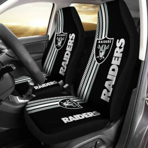 Las Vegas Raiders 2 Seat Covers 1 Las Vegas Raiders 2 Seat Covers