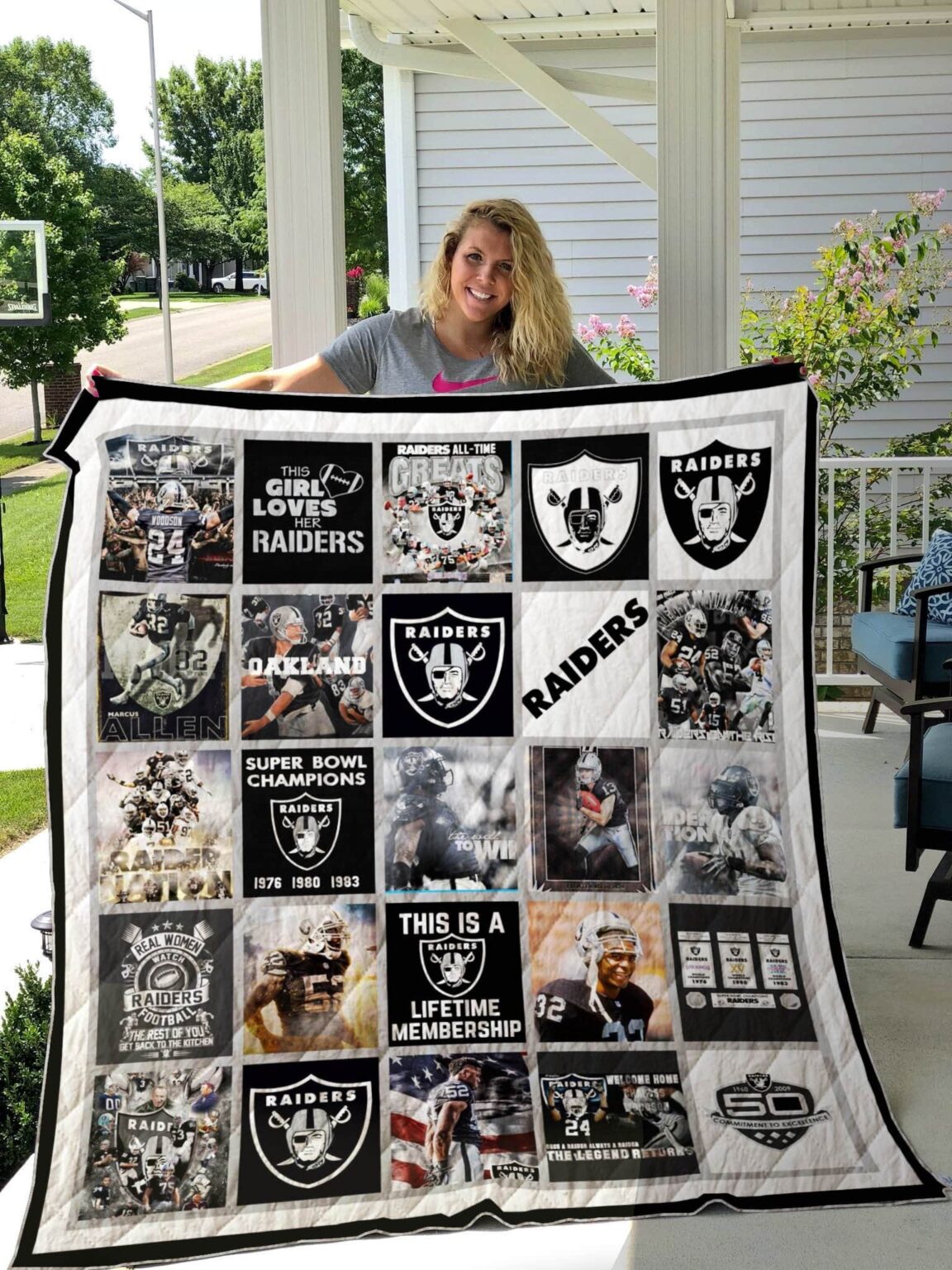 Las Vegas Raiders 3 Blanket 1 Las Vegas Raiders 3 Blanket