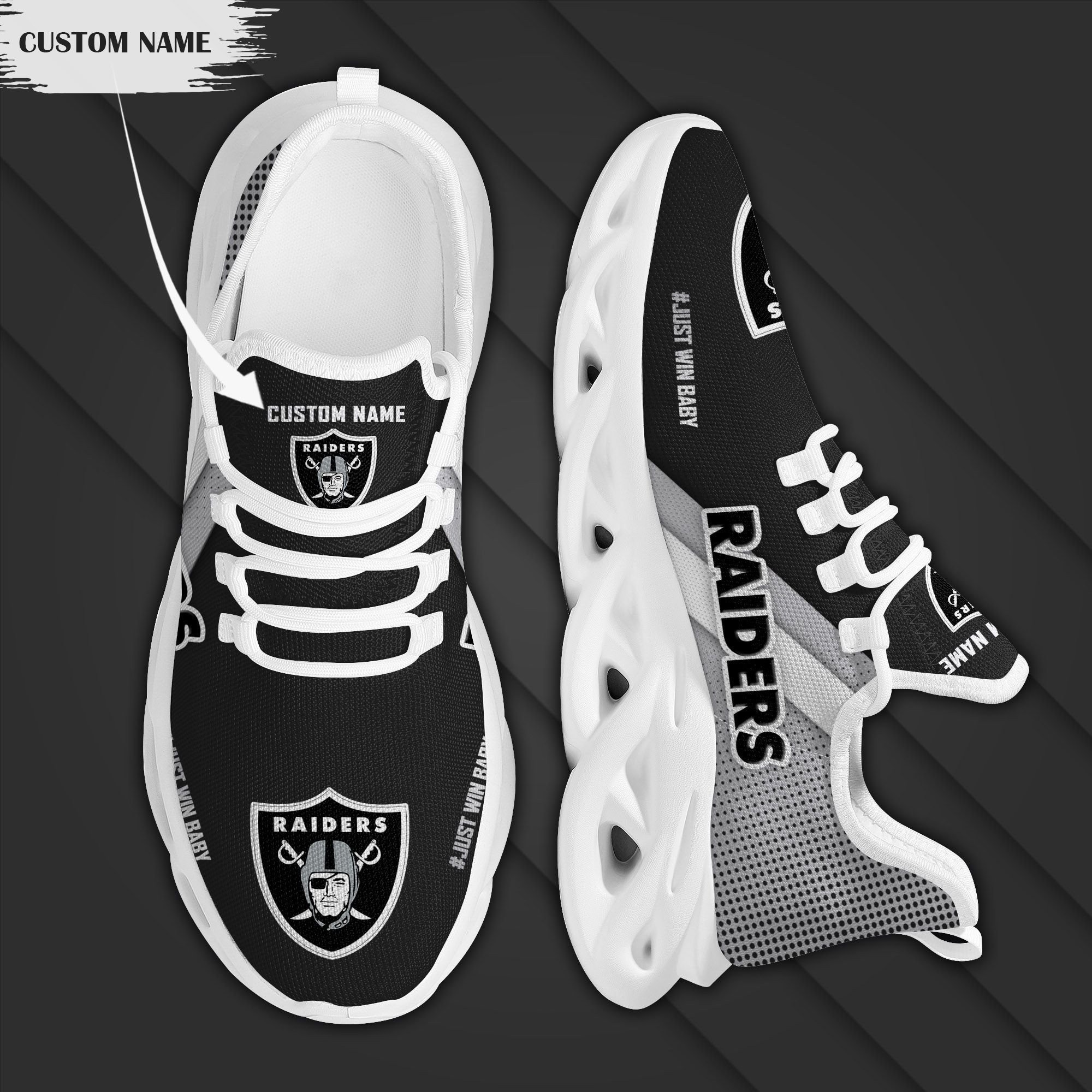 Las Vegas Raiders 4 Max Soul Shoes 1 Las Vegas Raiders 4 Max Soul Shoes