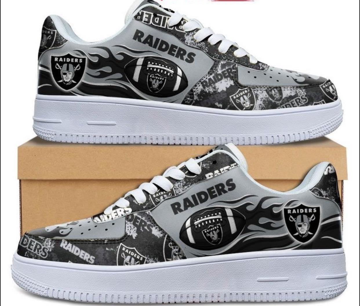 Las Vegas Raiders Air Force 1 Shoes 1 Las Vegas Raiders Air Force 1 Shoes