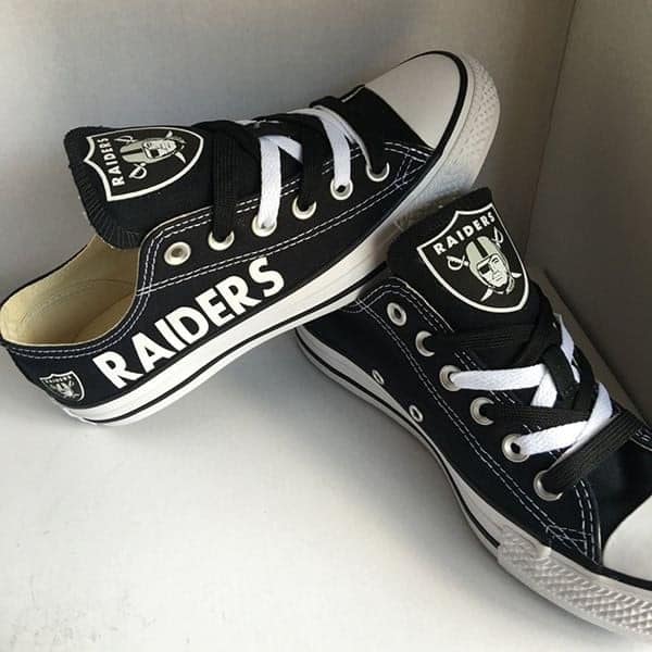 Las Vegas Raiders Low Top Shoes 1 Las Vegas Raiders Low Top Shoes