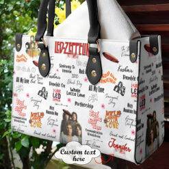 Led Zeppelin 1 Leather Handbag