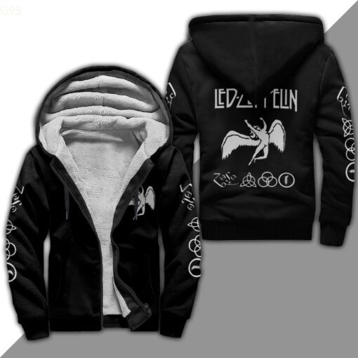 Led Zeppelin Fleece Jacket 1 Led Zeppelin Fleece Jacket