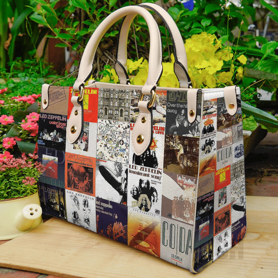 Led Zeppelin Leather Handbag 1 Led Zeppelin Leather Handbag