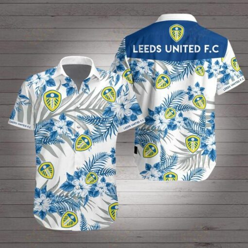 Leeds United FC Hawaiian Shirt 1 Leeds United FC Hawaiian Shirt