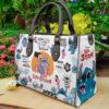 Lilo And Stitch 1 Funny Lover Leather Handbag