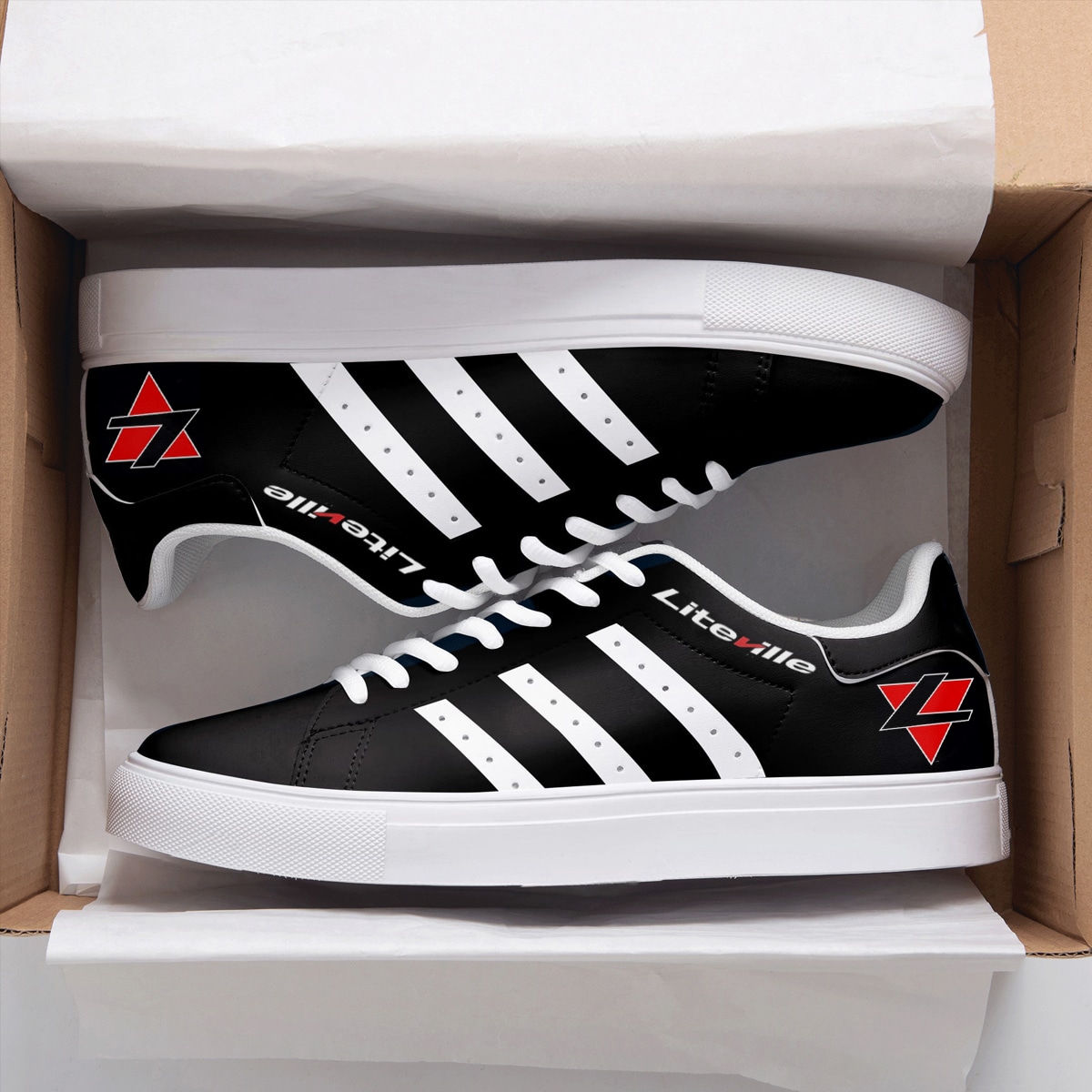 Liteville Black Stan Smith Shoes 1 Liteville Black Stan Smith Shoes