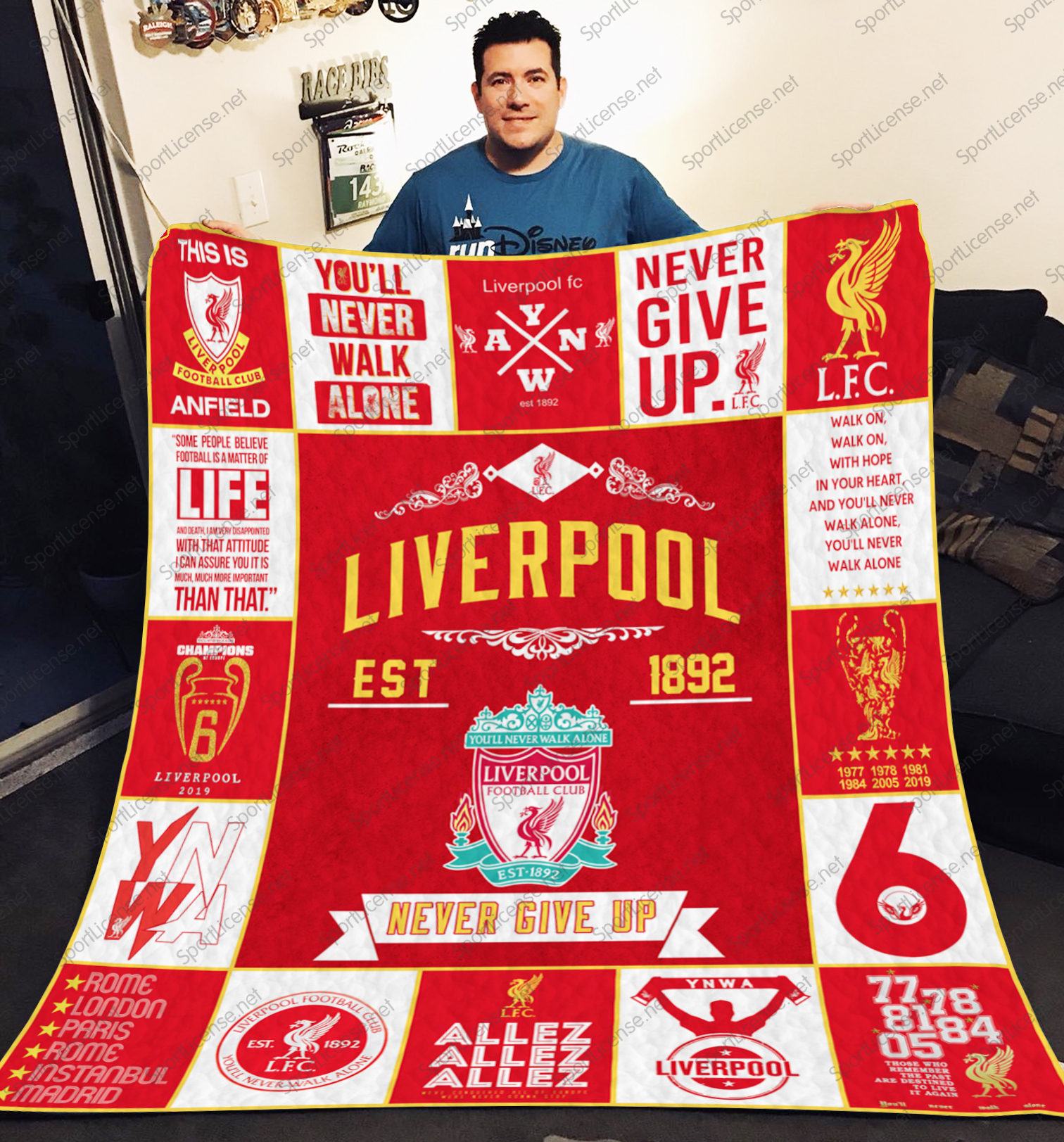 Liverpool FC A2 Blanket 1 Liverpool FC A2 Blanket
