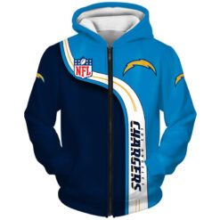 Los Angeles Chargers Hoodie Zip Hoodie 3D