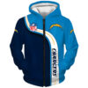 Los Angeles Chargers Hoodie Zip Hoodie 3D