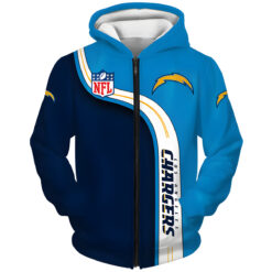 Los Angeles Chargers Hoodie Zip Hoodie 3D