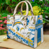 Los Angeles Chargers Leather Handbag