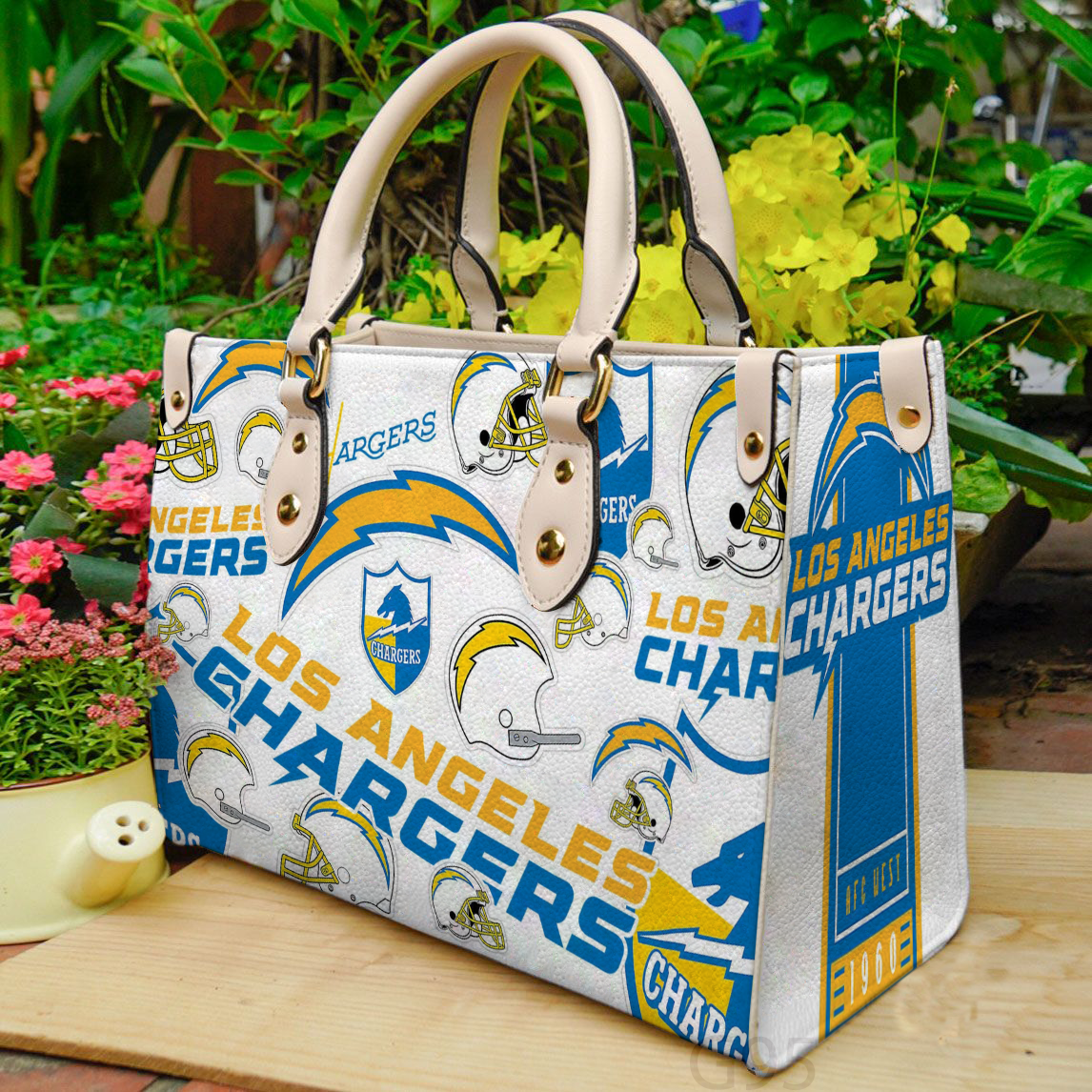 Los Angeles Chargers Leather Handbag 1 Los Angeles Chargers Leather Handbag