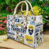 Los Angeles Chargers Leather Handbag