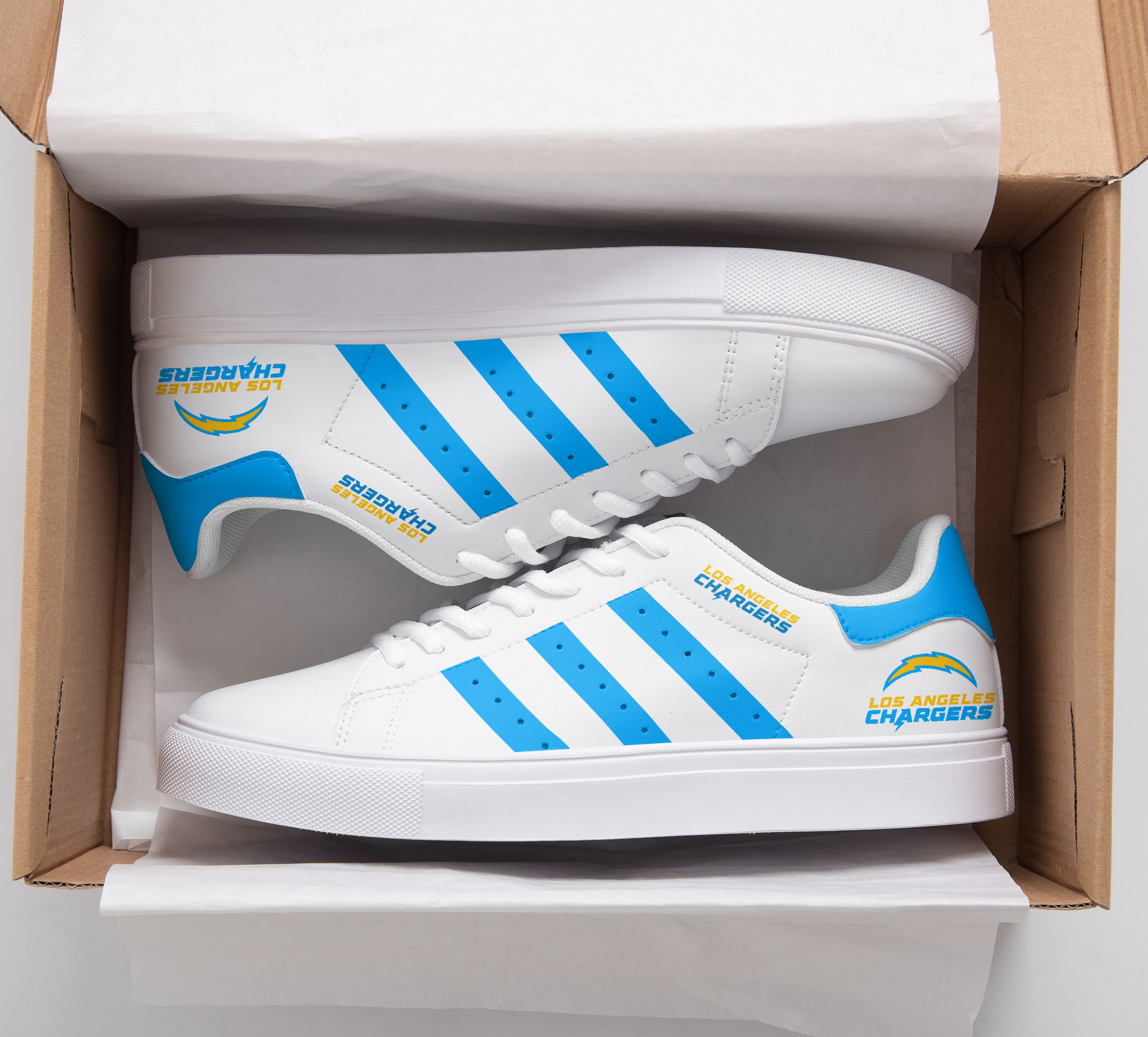 Los Angeles Chargers Stan Smith Shoes 1 Los Angeles Chargers Stan Smith Shoes