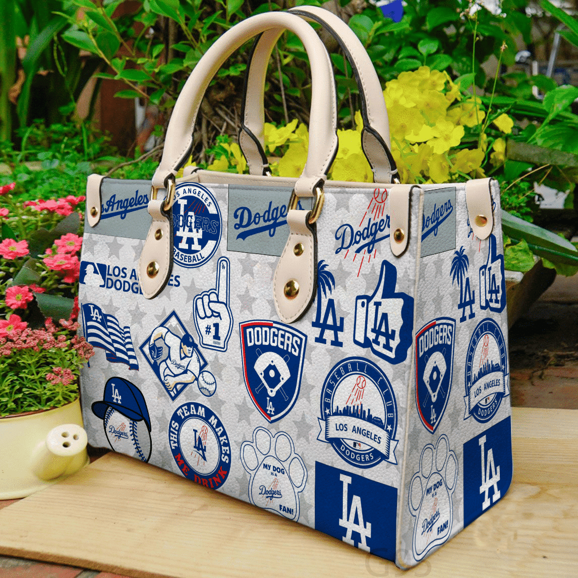 Los Angeles Dodgers 1 Leather Handbag 1 Los Angeles Dodgers 1 Leather Handbag
