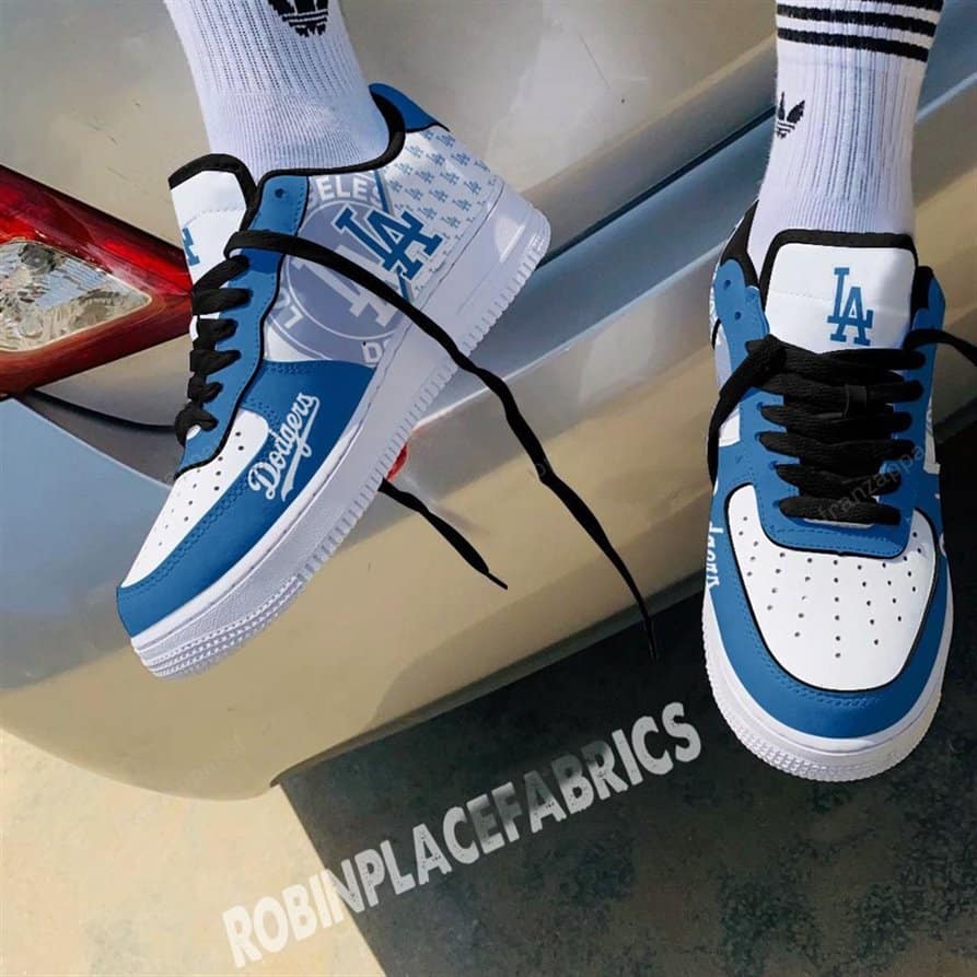 Los Angeles Dodgers Air Force Shoes 1 Los Angeles Dodgers Air Force Shoes