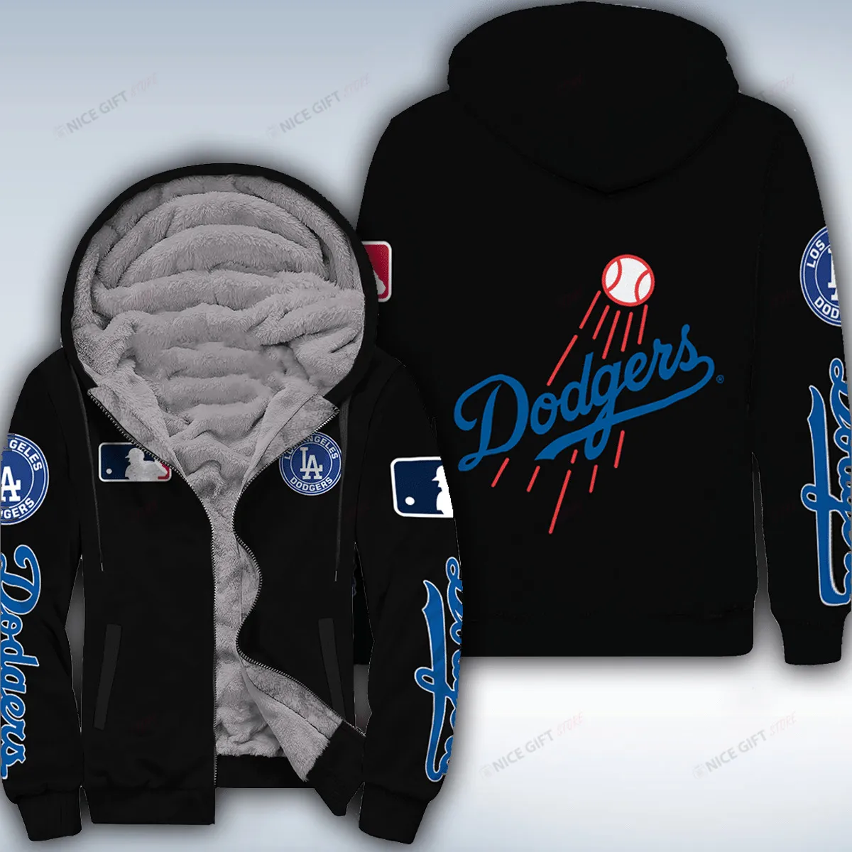 Los Angeles Dodgers Fleece Jacket 1 Los Angeles Dodgers Fleece Jacket