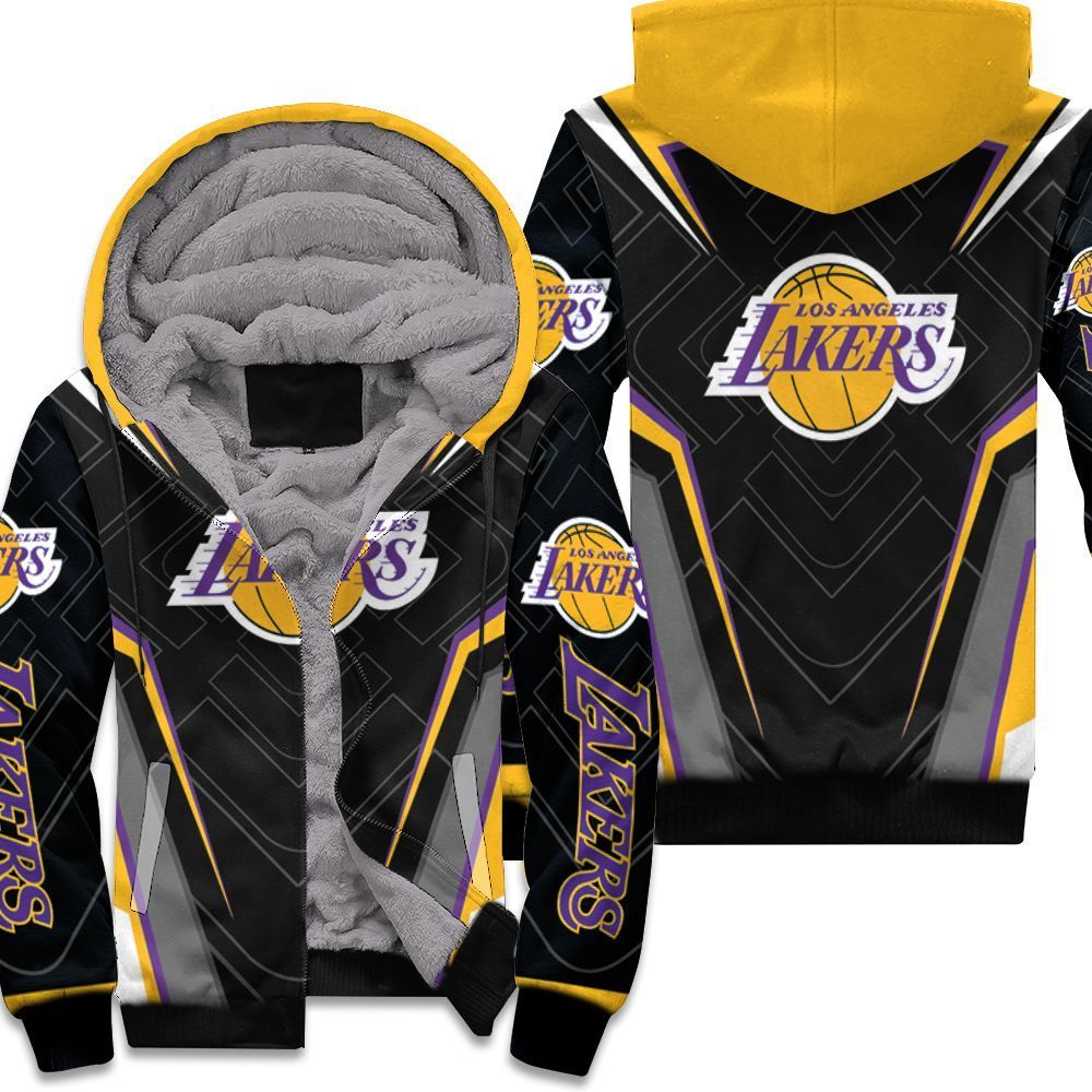 Los Angeles Lakers A0 Fleece Jacket 1 Los Angeles Lakers A0 Fleece Jacket