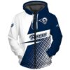 Los Angeles Rams 1 Hoodie Zip Hoodie 3D