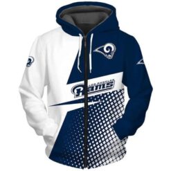 Los Angeles Rams 1 Hoodie Zip Hoodie 3D