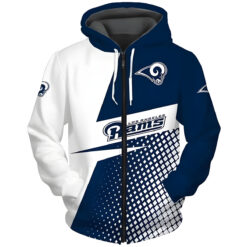 Los Angeles Rams 1 Hoodie Zip Hoodie 3D