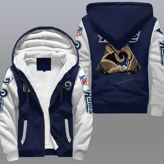 Los Angeles Rams A0 Fleece Jacket 1 Los Angeles Rams A0 Fleece Jacket