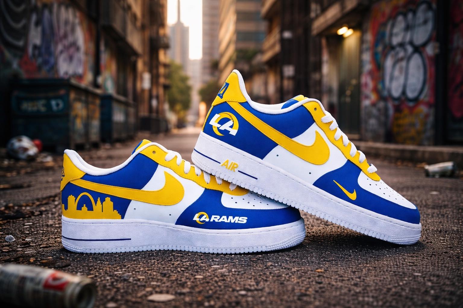 Los Angeles Rams Air Force Shoes 1 Los Angeles Rams Air Force Shoes