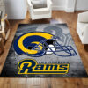 Los Angeles Rams Area For Living Room Home Decor Area Rug