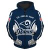 Los Angeles Rams Hoodie Zip Hoodie 3D