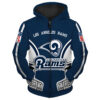 Los Angeles Rams Hoodie Zip Hoodie 3D