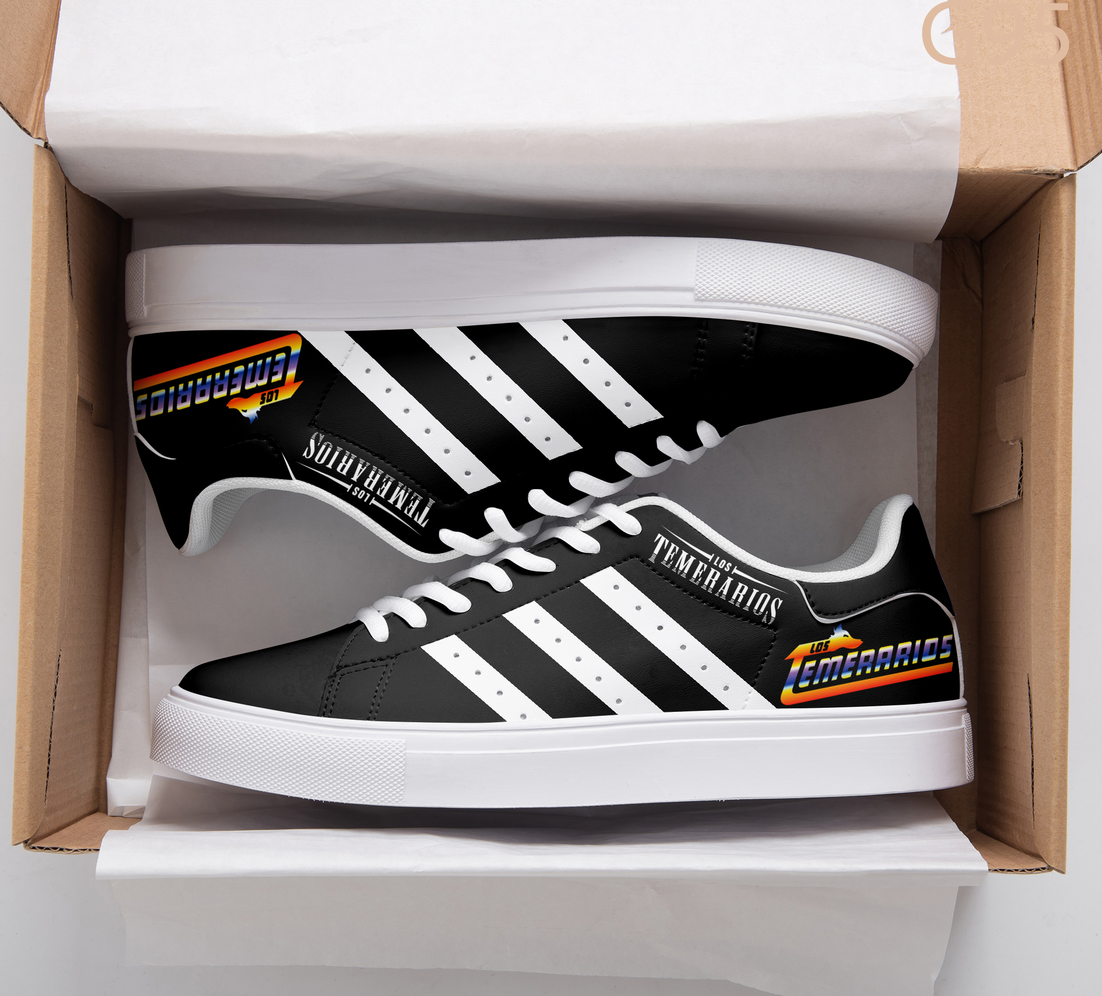 Los Temerarios Black Stan Smith Shoes 1 Los Temerarios Black Stan Smith Shoes