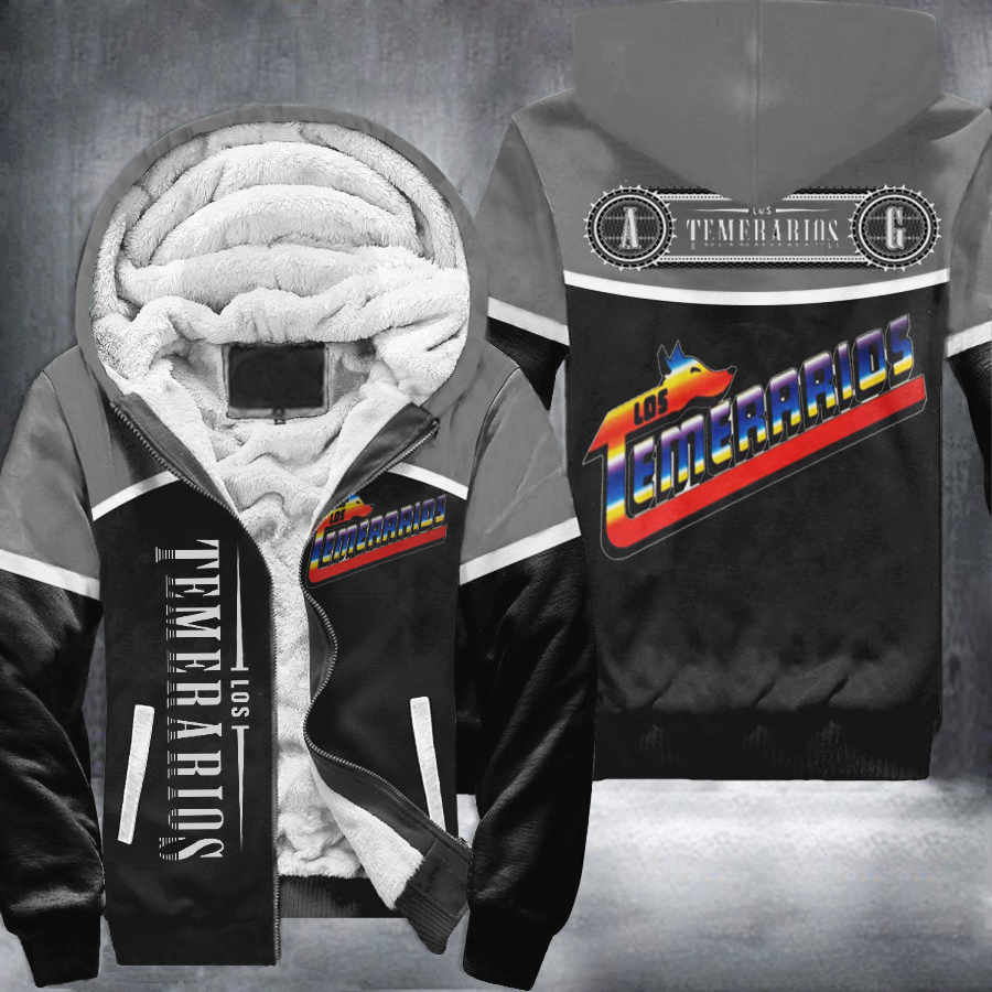 Los Temerarios Gray Fleece Jacket 1 Los Temerarios Gray Fleece Jacket