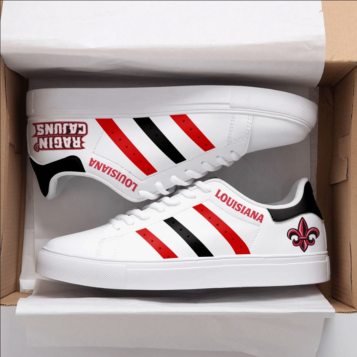 Louisiana Ragin Cajun Stan Smith Shoes 1 Louisiana Ragin Cajun Stan Smith Shoes