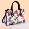 Louisville Cardinals 1G White Leather Handbag